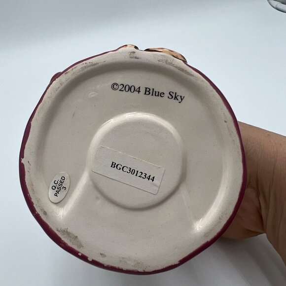 Blue Sky Clayworks Heather Goldminc Cat Rise Flowers 2004 Tealite - Picture 7 of 11